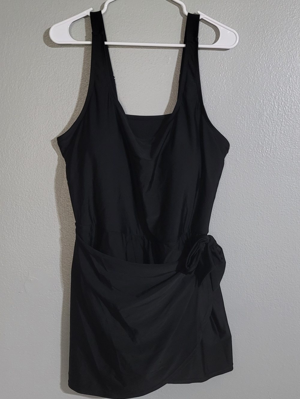 Womens Plus Size One-piece Swim Suit Padded Swim Dress Side Knot - Picture 7 of 8